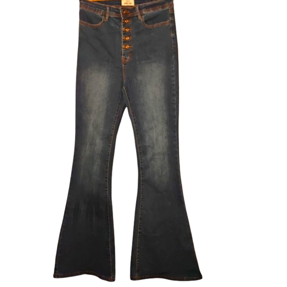 Skinny Fries Jeans Belll Bottoms - Picture 1 of 5